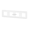 Legrand - plaque de finition horizontale Mosaic pour 4 x 2 Modules blanc Réf. 078808L