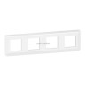Legrand - plaque de finition horizontale Mosaic pour 4 x 2 Modules blanc Réf. 078808L