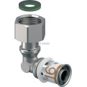 Coude à sertir écrou libre S-Press PLUS 16-1/2'' Réf. 1070612