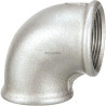 Coude 90° fonte malléable galvanisée 90 femelle-femelle 33x42 réf.090033G