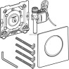 Déclenchement HyTouch Mambo pneumatique encastré pour urinoir, acier inoxydable brossé réf. 116013FW1