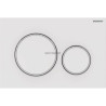 Plaque de déclenchement Sigma20 pour rinçage double touche: blanc, blanc mat Ref : 115.882.11.1