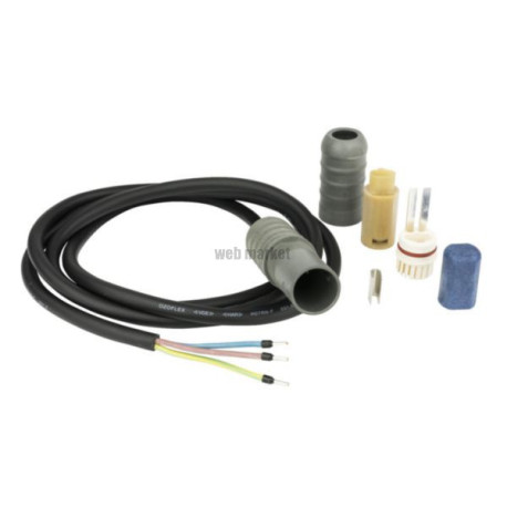 Kit connecto type S, raccordement électrique avec 1,5m de câble 3x1 ,5mm², terminaison gel diamètre 12 mm, longueur 45 mm 088L04