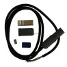 Kit connecto type S, raccordement électrique avec 1,5m de câble 3x1 ,5mm², terminaison gel diamètre 12 mm, longueur 45 mm 088L04
