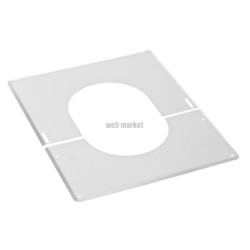 Plaque de finition 0°-45° blanc isoten d 150 ext. réf. 486315