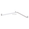 Barre d'angle 2 murs Arsis, Aluminium Epoxy Blanc réf. 049830