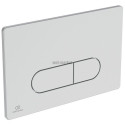 Plaque de commande mécanique Oleas M1 pour bâti-support Prosys - chrome mat - boutons 3/6 litres - design arrondi Réf. R0115JG