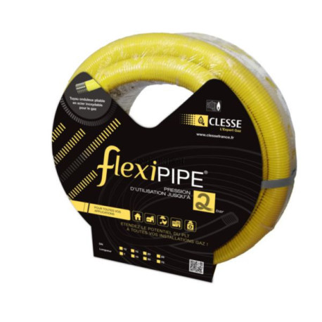 Tuyau gaz inox à raccords mécaniques (PLT) FlexiPIPE2 DN 25 en couronne de 30 mètres Réf. P225030