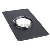 Conduits pellets - email noir mat plaque de proprete 300 x 500 noir 100 réf. 128100