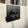 Plaque de commande double touche noir mat/brillant Réf. E20859-7-BMT