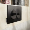 Plaque de commande double touche noir mat/brillant Réf. E20859-7-BMT