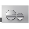 Plaque de commande double touche noir mat/brillant Réf. E20859-7-BMT