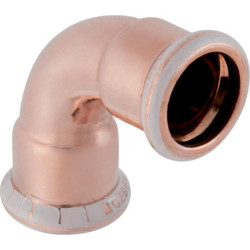 Coude 90° D54mm, cuivre Réf 60108
