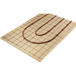 Plaque isolante prétracée RAUPUR en mousse de polyuréthane. R EGAL 1,85  Dimensions: 1200 mm x 1000 mm. Avec film pare-vapeur. Pour pose sous treillis et isolation de la chape.  13180401001