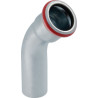 Coude 45° D88,9mm avec extrémité à emboîter, acier carbone Réf 20710