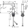 Mitigeur lavabo 110 Tecturis E  Fine CoolStart sans tirette ni vidage Blanc mat Réf. 73021700