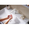 Mitigeur lavabo 110 Tecturis E  Fine CoolStart sans tirette ni vidage Blanc mat Réf. 73021700