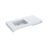 Lavabo PMR suspendu PMR Civit L Lisse 50x105 h9 Blanc pur mat Réf. WCIS0001