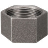 Bouchon hexagonal 300 fonte malléable noir femelle 12x17 réf.300012N