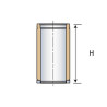 Elément droit THERMINOX TI, diamètre 250 mm, Lg: 45 cm ED 450 250 TI Réf. 21250004/9999