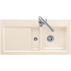 Evier égouttoir SUBWAY 60 à droite fossile ceramicplus réf. 677000KD
