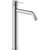 Mitigeur lavabo RESPIRO bec haut avec vidage Push-open Inox brossé réf. RS131128/2IX