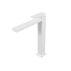 Mitigeur lavabo TABULA haut avec vidage Up & Down Whitemat Réf. TA22224
