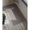 RECEVEUR BASE BETON 80 CREMA (200x80). Bonde standard. Grille inox. Possible rebord. Découpe sur-mesure. Réf: 53009478