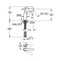 Mitigeur Lavabo ESSENCE Taille M Phantom Black Réf. 24176KF1