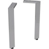 Pieds Acanto réglables en hauteur - hauteur 31,6 cm - chromé brillant - contient 2 pieds Réf. 500.657.00.2