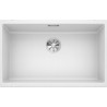 Cuve à intégrer sous plan en SILGRANITPuraDur BLANCOSUBLINE 700 U 1 Cuve sans égouttoir vidage 90 mm InFino manuel et siphon couleur blanc garantie 10 ans Réf. 523446