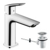 Mitigeur de lavabo 110 Logis Fine avec tirette et vidage Chromé Réf. 71251000