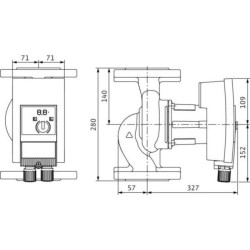Circulateur collectif chauffage haut rendement Yonos Maxo 65 / 0,5 - 9 Réf 2120653