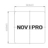 Sachet de 10 Bouchons finit p/rail 38 mm x 40 mm  NOVIPRO