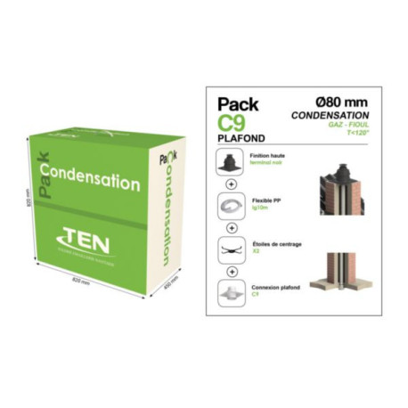Pack C9 Condens80 (10 m PPFLEX + PPLAf C9 + Termin N) Réf 443996