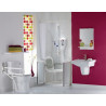 Receveur de douche simple BRADDAN, extra-plat, à poser ou à encastrer, 120 x 76 cm, blanc Réf. 16012