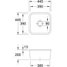 Cuve sous-plan CISTERNA 50 blanc ceramicplus réf. 670300R1