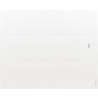 Radiateur électrique Oniris connecté pilotage intelligent  horizontal 1250W blanc Réf. 503912