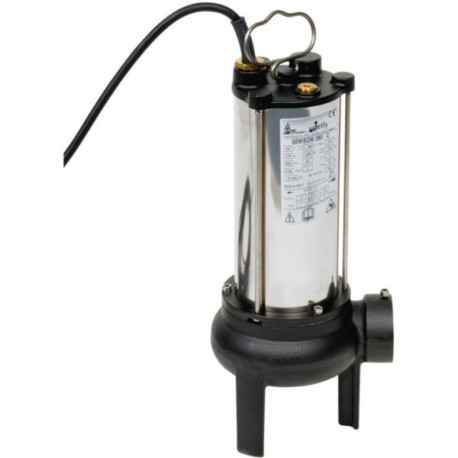 Pompe de relevage eaux chargées SEMISOM 490 M automatique alimentation électrique 230V - 1,1 kW - 7,3 A débit maxi 29 m³/h hauteur maxi de relevage 10 m livrée avec 10 m de câble Réf. 136073