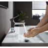 Mitigeur de lavabo HG Metropol 100 poignée manette bec court réf. 32500000