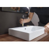 Mitigeur de lavabo HG Metropol 100 poignée manette bec court réf. 32500000
