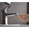 Mitigeur de lavabo HG Metropol 100 poignée manette bec court réf. 32500000