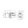 Pompe de surface auto-amorçante JP 5-48 Monophasé 5m3/h 1490W Réf. 99458769