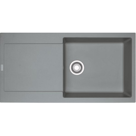 Evier de synthèse Fragranit MARIS, 97x50 cm, 1 grande cuve 1 égouttoir, réversible, vidage manuel, stone, MRG611-97, réf. 94556