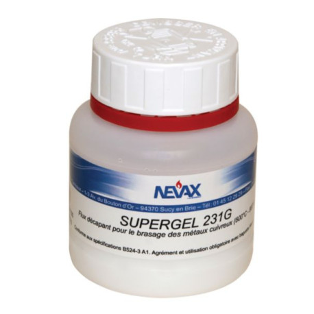 Décapant pour soudure SUPERGEL NEVAX 200 pot de 200g Réf.191223/663398