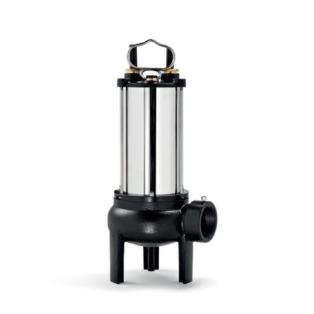 Pompe de relevage eaux chargées SEMISOM 490 T alimentation électrique 400V - 1,1 kW - 2,7 A débit maxi 29 m³/h hauteur maxi de relevage 10 m livrée avec 10 m de câble Réf. 136076