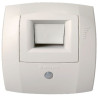 Bouche hygroréglable wc W13 Bahia Curve S - 5-30 m3/h - diamètre 125 mm - avec détection de présence - blanc Réf. 11015474