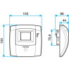 Bouche hygroréglable wc W13 Bahia Curve S - 5-30 m3/h - diamètre 125 mm - avec détection de présence - blanc Réf. 11015474
