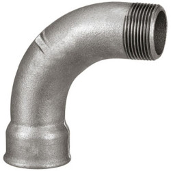 Courbe 90° fonte malléable noir 1 mâle-femelle 50x60 réf.001050N
