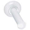 Distributeur de papier WC rouleau TRIOLO, tube en acier D 25 mm, fixations invisibles, embases résine de synthèse, époxy blanc réf. 013500